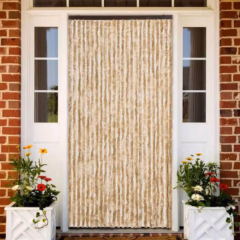 Zanzariera vidaXL in ciniglia beige opaca, termoisolante, L: 100 cm x H: 220 cm