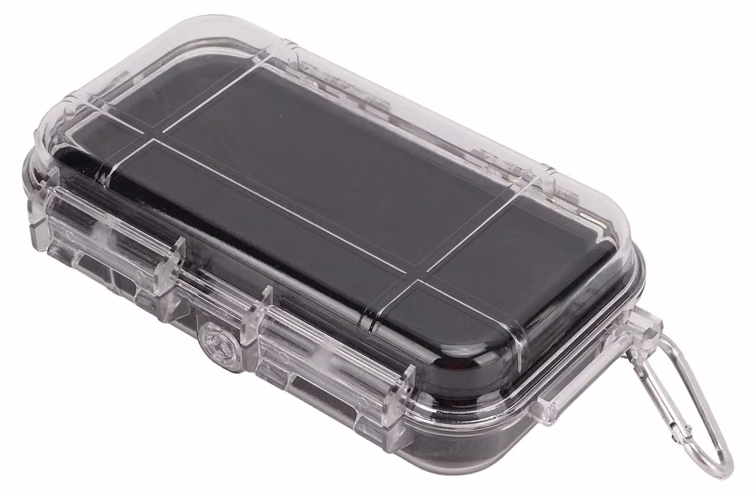 Contenitore impermeabile per l'emergenza e la conservazione - Contenitore resistente agli urti - Perfetto per campeggio e trekking - Trasparente - Contenitore ermetico - Adatto per...