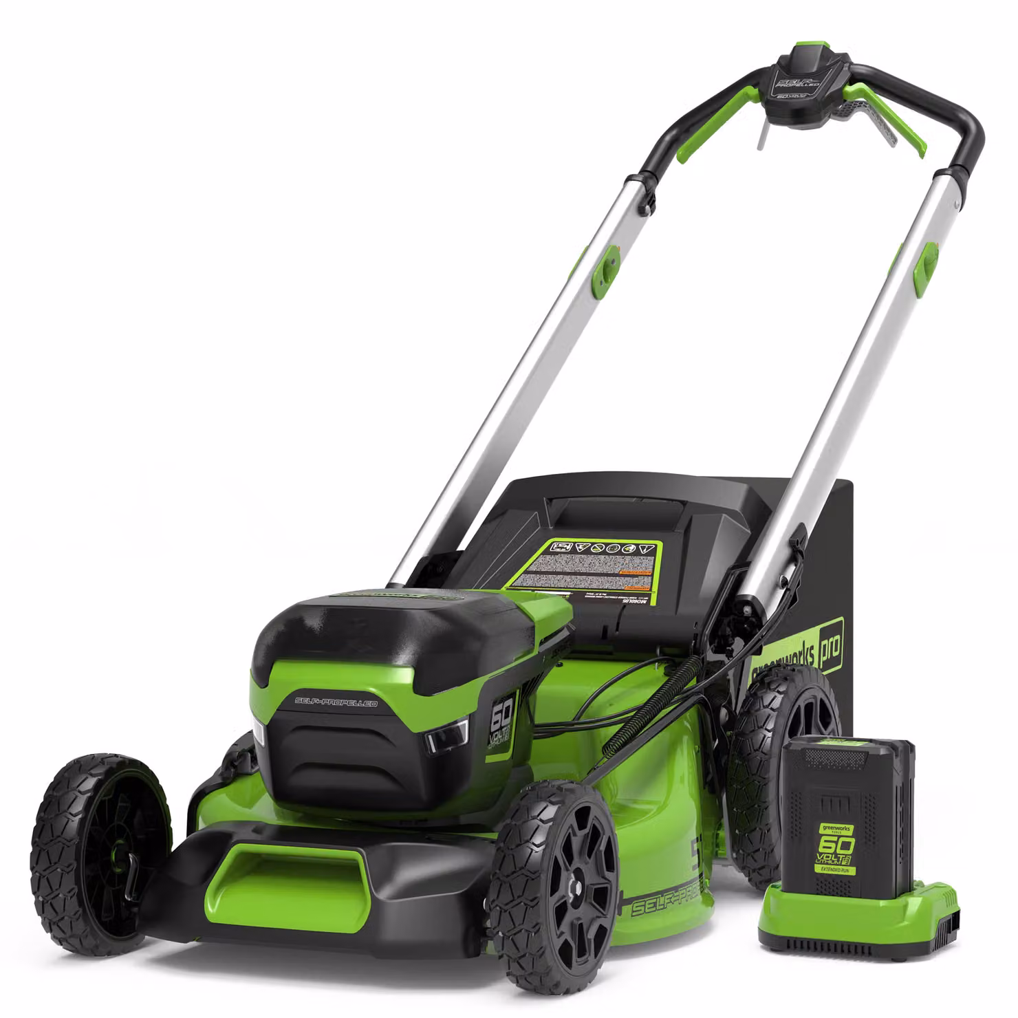 Greenworks 60V Rasaerba 51cm Semovente - Batteria 4Ah