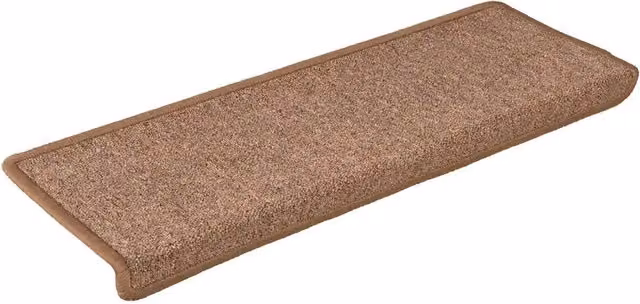 Set di 30 tappetini per scale antiscivolo e fonoassorbenti DESIGN IN in polipropilene, colore marrone, L: 65 cm, P: 21 cm, H: 3,5 cm