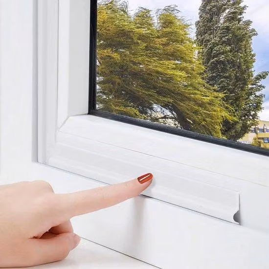 Materiale isolante decorativo fonoassorbente a forma di T, 6 m, bianco, autoadesivo