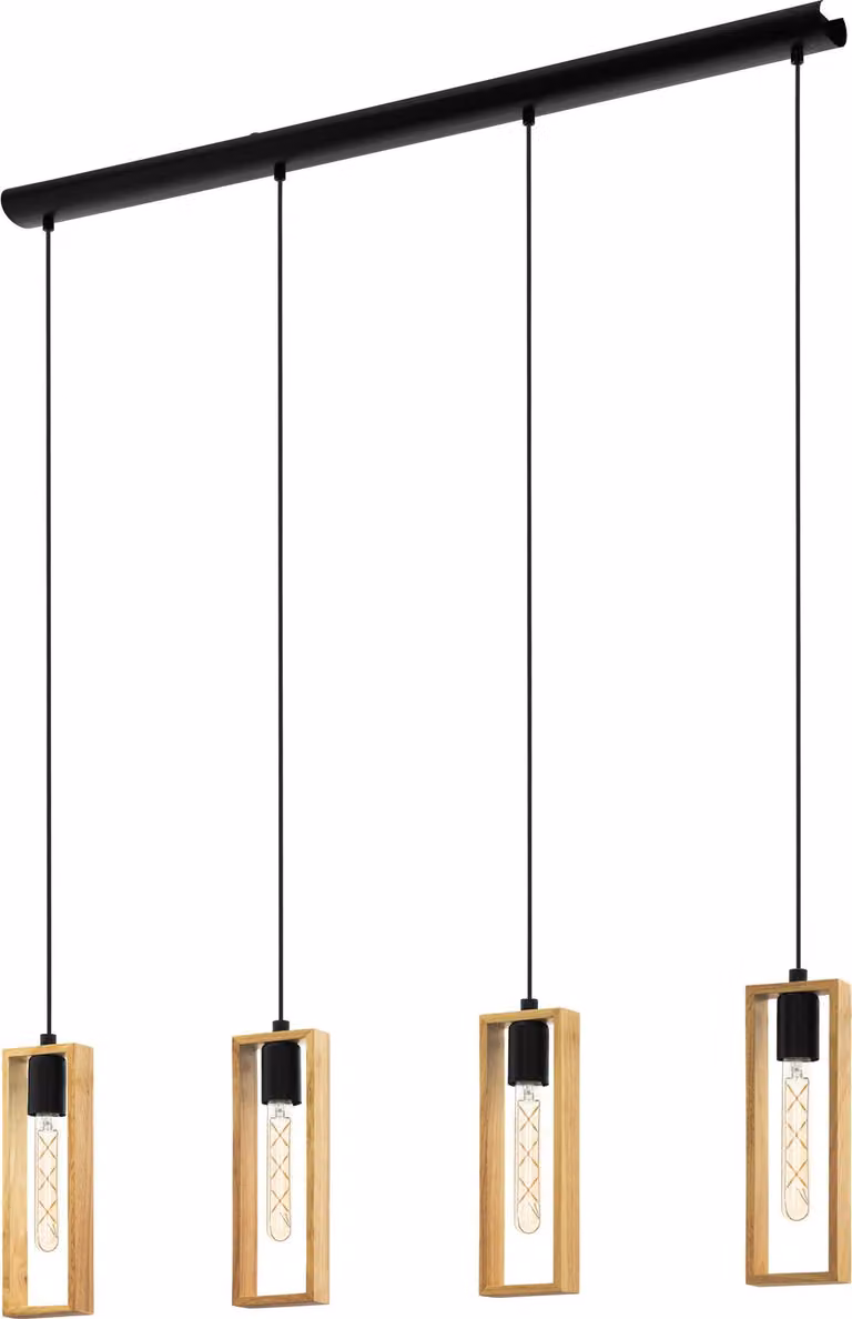LITTLETON lampada a sospensione lampada a sospensione lampada a sospensione - L116 x L5,5 x H110 cm - nero - 4X40W escl. - IP20
