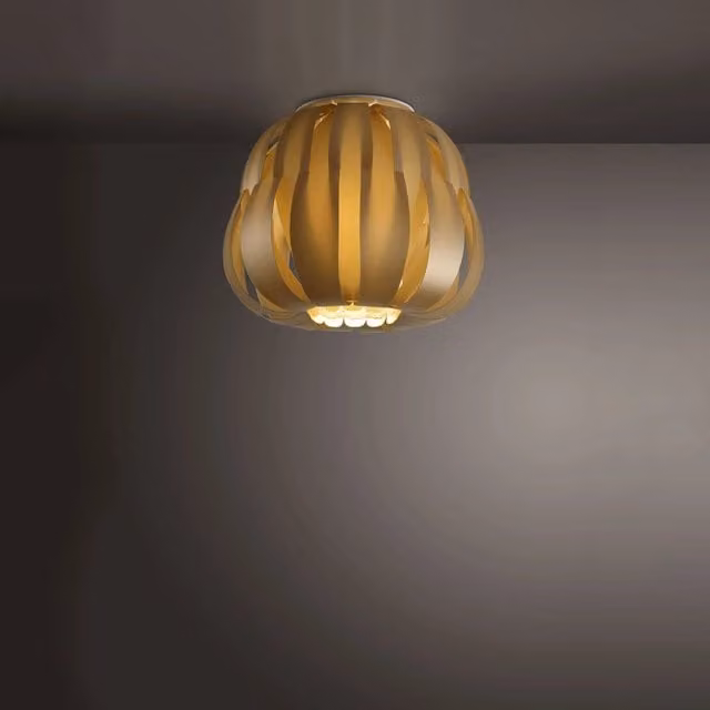 Plafoniera Moderna Queen Polilux Linea Zero Gold/Brass Diametro: 42 cm