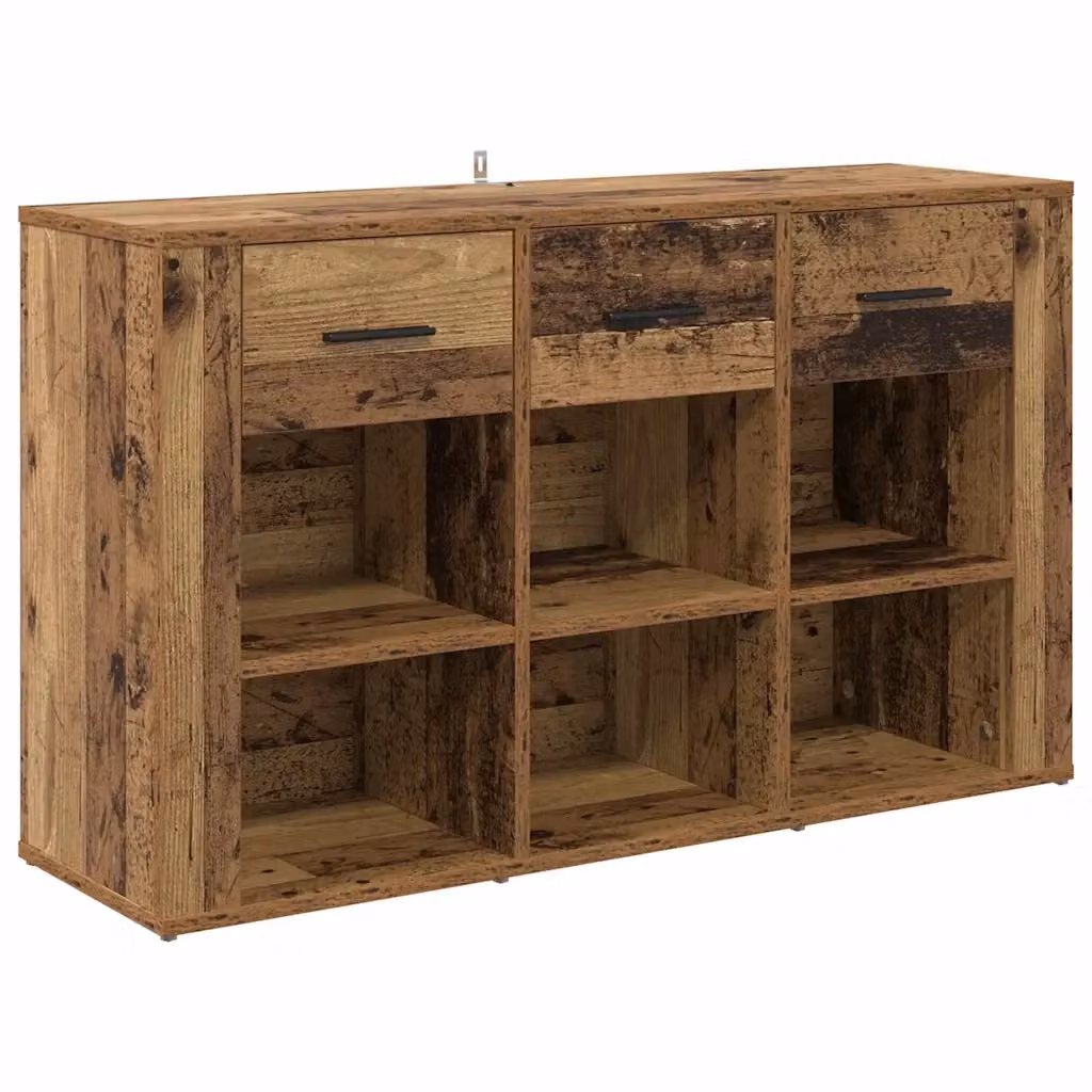 Credenza Buffet Rustica vidaXL in Legno Marrone L: 100 cm, P: 30 cm, H: 59,5 cm – 2