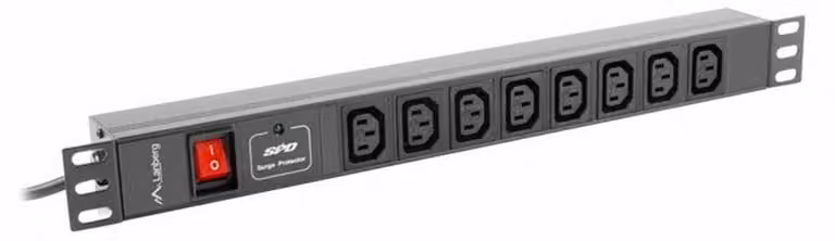 Lanberg Power Strip Pdu Rack (1U, 16A, 8X Iec C13)