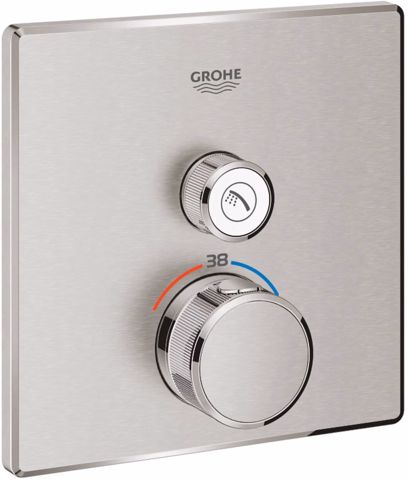 Thermostat Grohe Grohtherm SmartControl avec une vanne d'arrêt, 29123DC0, 29123DC0