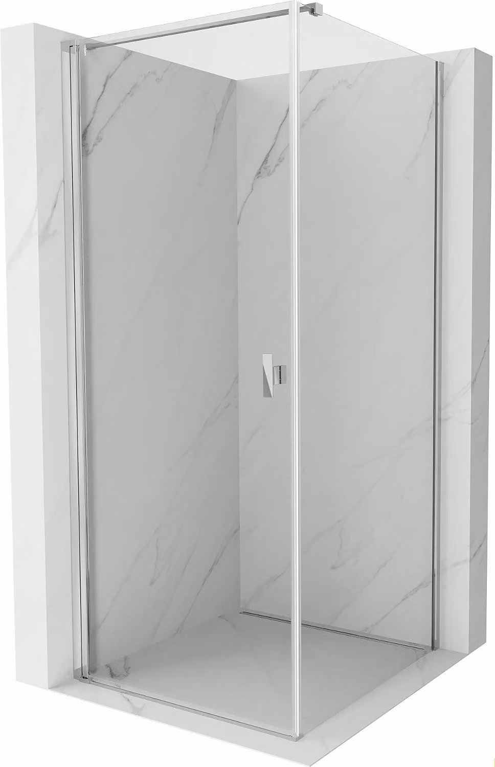 Mexen Mist-B cabina doccia apribile 70 x 70 cm, trasparente, cromata - 8A2T-070-070-01-00