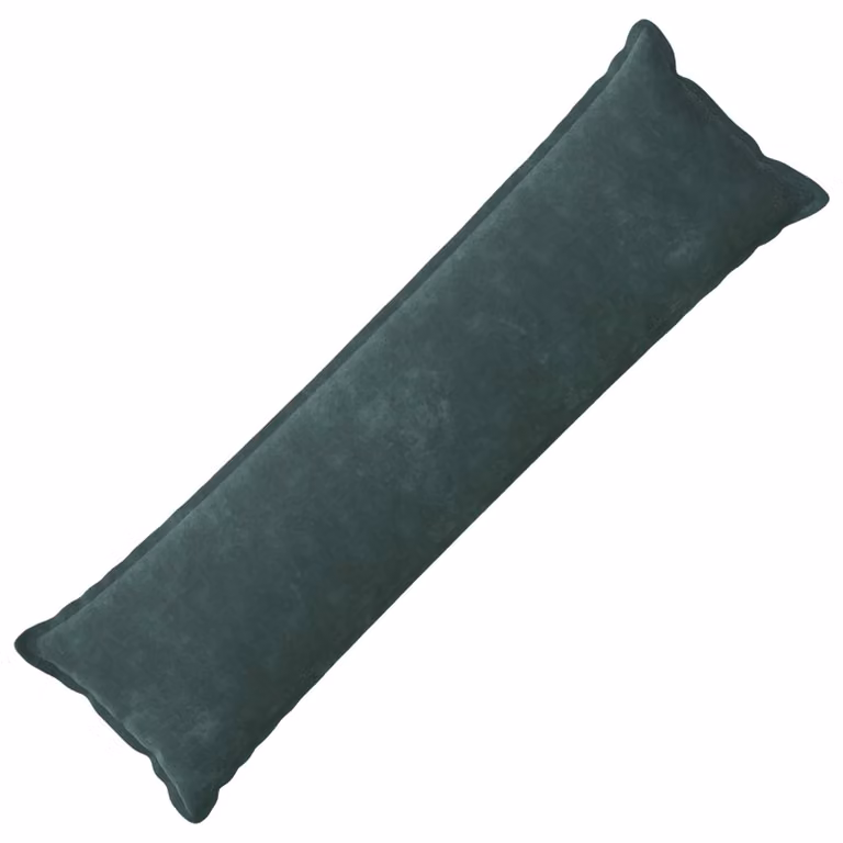 vidaXL Cuscino HOUTEN Blu mare 40 x 145 cm Fleece in microfibra