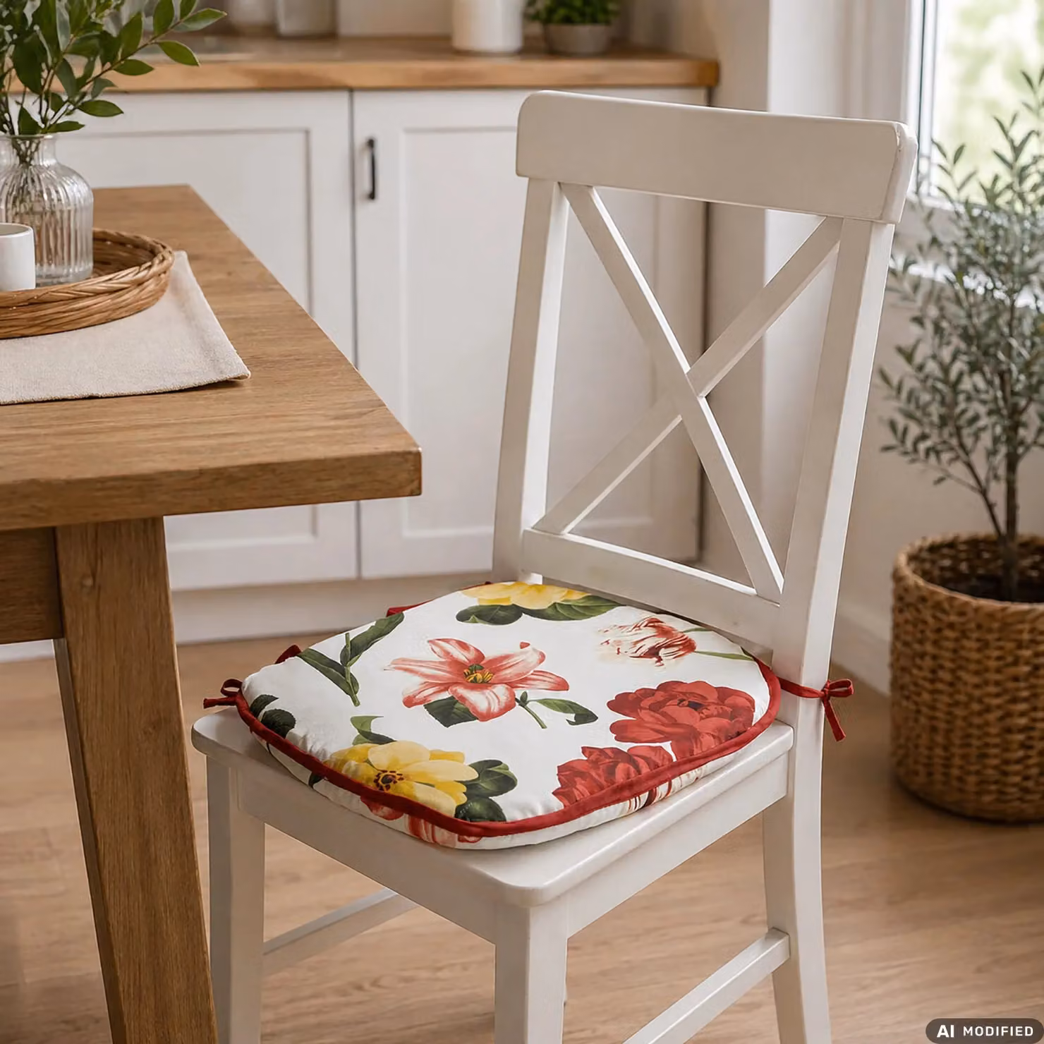 VESTIAMO CASA Set di 4 Cuscini Coprisedia Vesto Quadrati Multicolore con Lacci L/P/H: 38 x 38 x 38 cm – 2