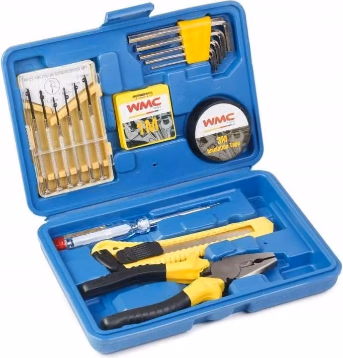 set di utensili da 17 pezzi. Pinze combinate e cacciavite a Esagono.