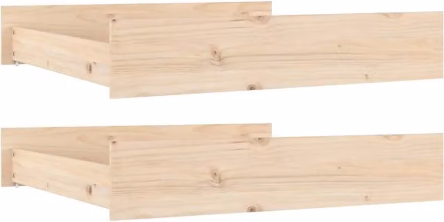 Cassettoni da Letto 2 pz in Legno Massello di Pino CFW7355766