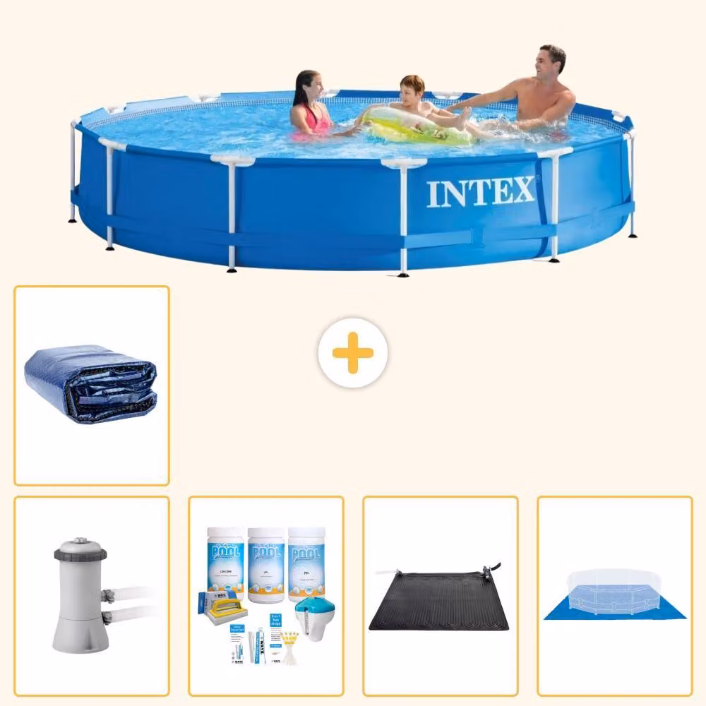Piscina autoportante rettangolare - 366x76 cm - 6 pezzi - Modello S20480