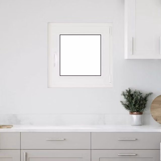 Finestra moderna a vasistas vidaXL in plastica con vetro trasparente, colore bianco o antracite, L: 60,0 cm, P: 60,0 cm, H: 6,0 cm