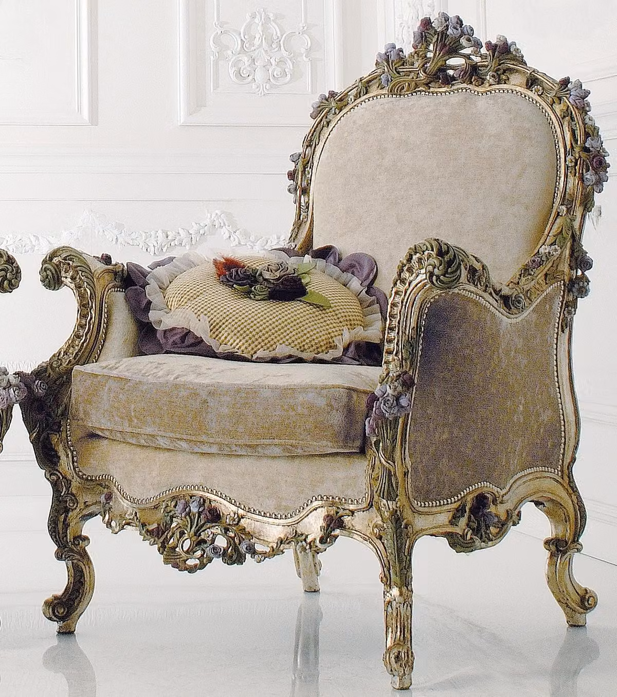Sessel Sofa Couch 1 Sitzer Designer Couchen Club Art déco Polster Fernseh Lounge