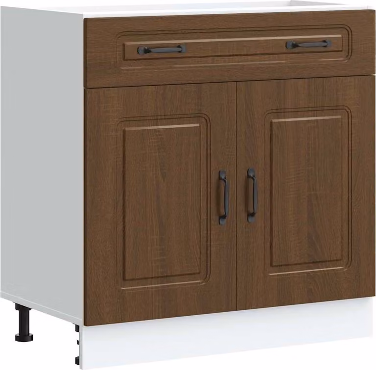 Base da Cucina Kalmar Rovere Marrone in Legno Multistrato