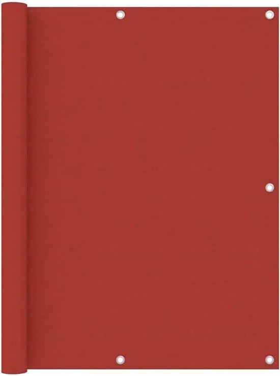 Tenda da balcone - 90x300 cm - Tenda da esterno - Tessuto Oxford - Rosso - Resistente al vento e ai raggi UV - Schermatura per balcone