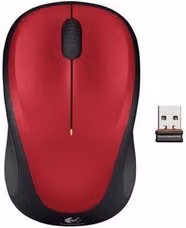 Mouse Wireless Logitech M235 Rosso e Nero con Risoluzione 1000 DPI e Connessione Bluetooth – 2