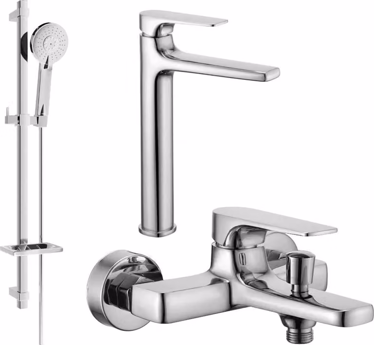 Mexen Lynx DQ40 set da bagno, cromo - 745913DQ40-00