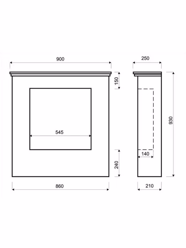 Biocamino Freestanding Da Pavimento A Bioetanolo OUTINFIRE STONE ANTIK 250 Grigio – 2