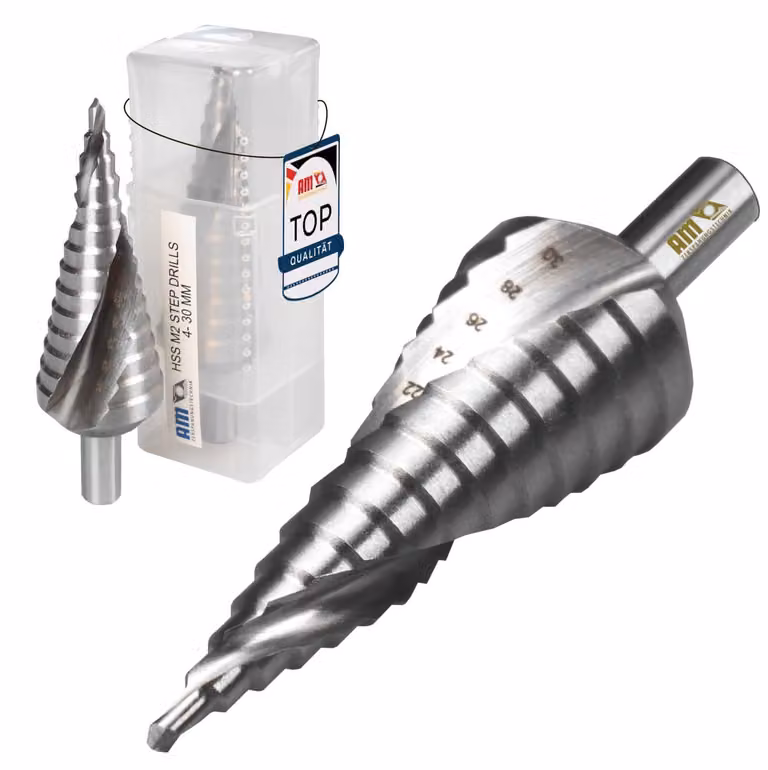 Trapano a tazza HSS professionale per acciaio inossidabile, metallo, legno e plastica, diametro 4-30 mm