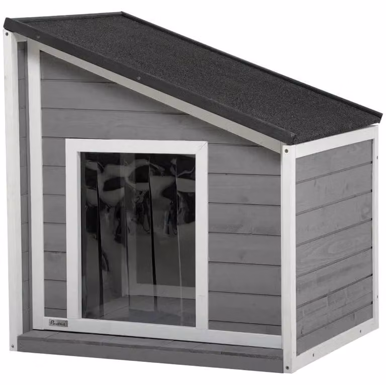 Cuccia per cani di piccola taglia | Colore: nero, grigio e bianco | Dimensioni: 58x71x53/77 cm