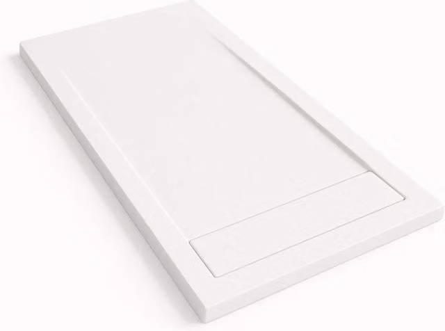 Piatto doccia Bidai con bordo 90X190 cm colore Bianco RAL 9003 griglia Bianca