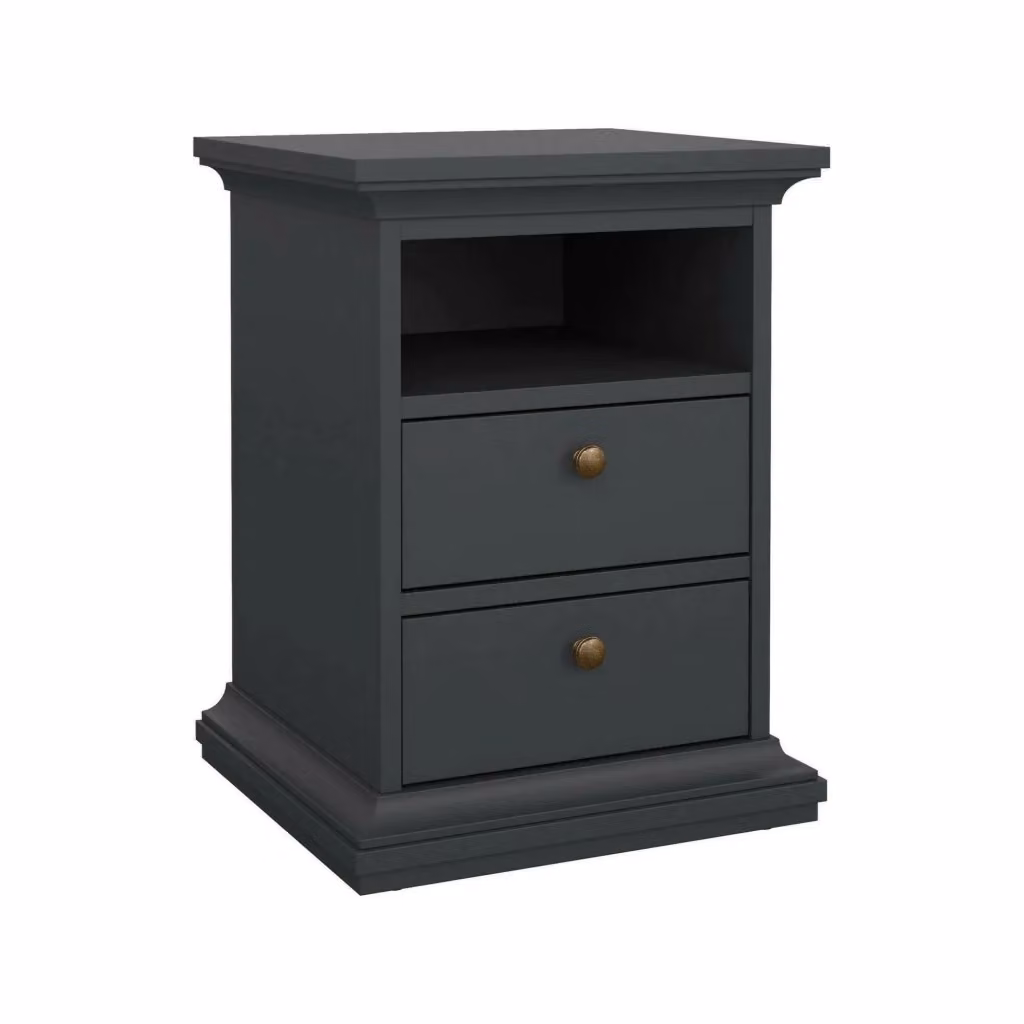 Comodino Alichin DMORA Grigio L 44 cm, P 40 cm, H 59 cm – 2