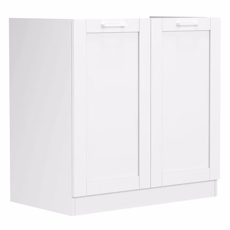 Lavatoio | Dimensioni ca. H. 82 x W. 80 x. T. 46 cm | Armadio inferiore con due ante girevoli in stile country house | Mobili da cucina – Colura