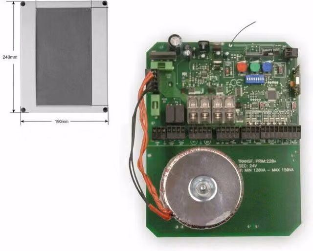 Centrale di automazione per cancello battente 12V E109 Dieffematic compatibile con Aprimatic colore verde