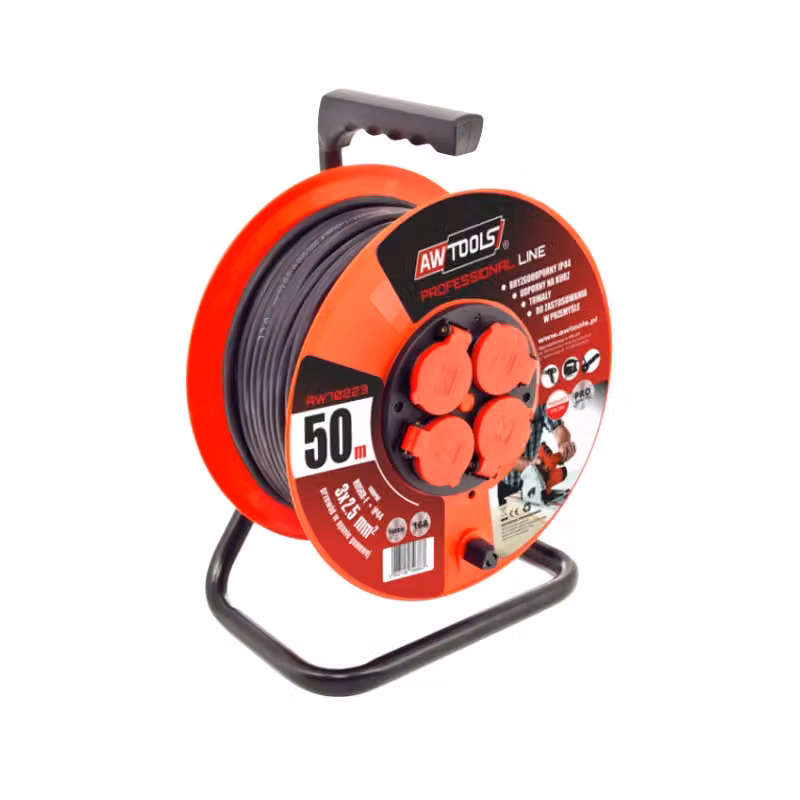 Awtools Prolunga professionale 40M 3X2,5Mm 16A / 3680W / ip44