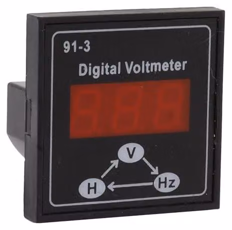 Misuratore di tensione digitale 220V/380V, monofase e trifase, modello 91-3