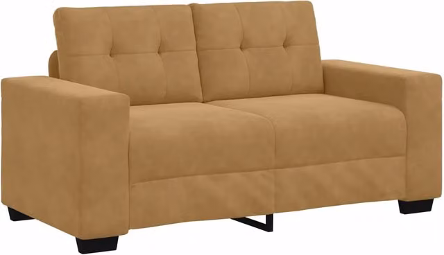 Divanetto moderno vidaXL in velluto marrone per soggiorno L: 160 cm, P: 77 cm, H: 82 cm