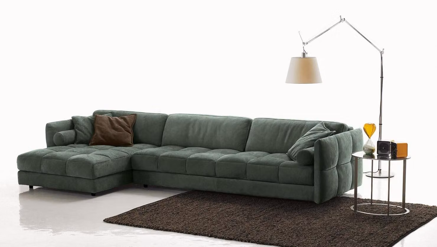 Ecksofa Textil Sofa Polster Ecke Moderne Couch Wohnzimmer L-Form Design PRIANERA