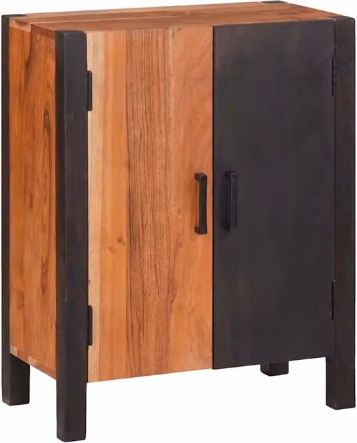 Credenza moderna vidaXL in legno di acacia marrone L: 55 cm, P: 30 cm, H: 75 cm