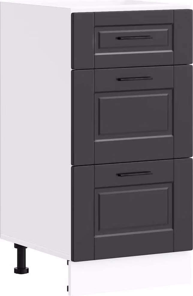 vidaXL Base da cucina "Porto" in legno nero