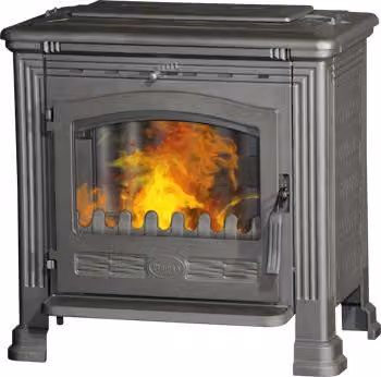 PLAMEN Tena N, Stufa a legna indipendente con vetro, 9,5 kW, Classe A+, Ø 150 mm