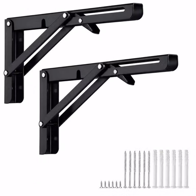 Set di 2 supporti pieghevoli per mensole, lunghezza 500 mm