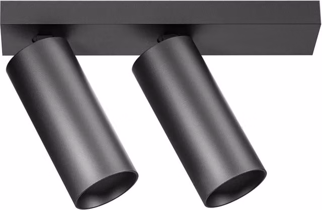 Plafoniera Orientabile Gealuce GFA1477C in Alluminio Nero Satinato con LED da 24W, Luce Bianca Calda 3000K e 2198lm, IP20 per Interni – 1