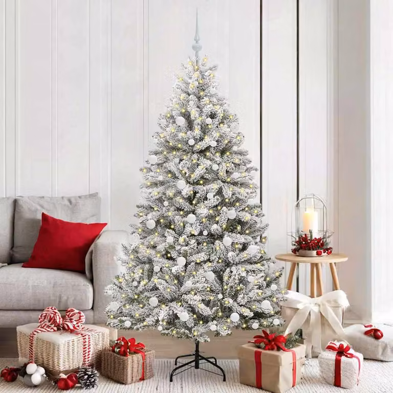Maison Exclusive - Albero di Natale artificiale, altezza 180 cm, 300 luci, luce bianca calda