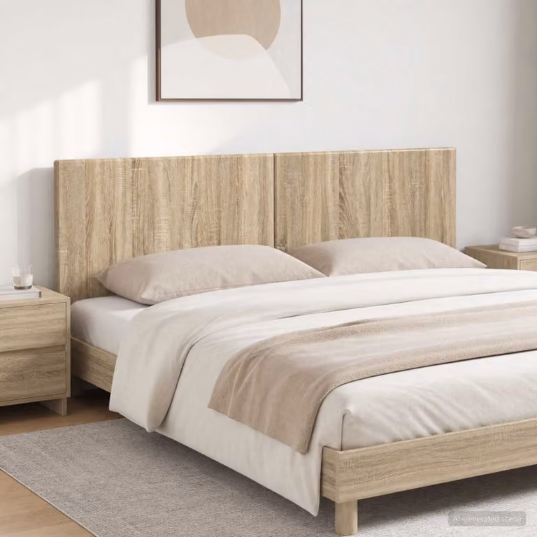Testiera da muro vidaXL BREDA in legno ingegnerizzato Rovere Sonoma, marrone
