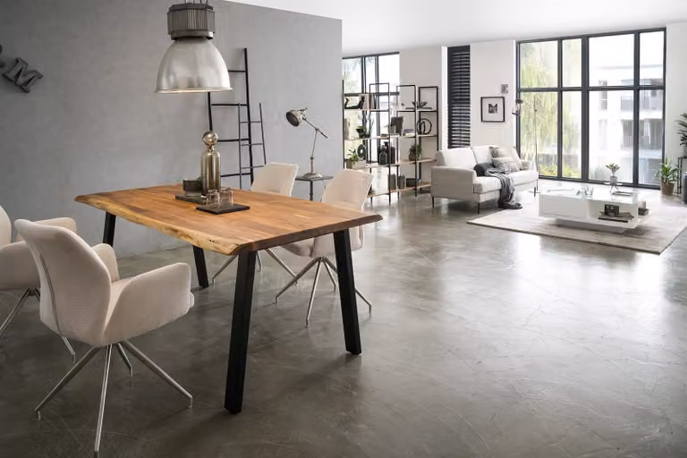 Tavolo da pranzo in acacia 240x110 cm