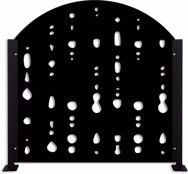 Ringhiera Signorbit rettangolare in PVC rivestito bianco opaco H: 118 cm