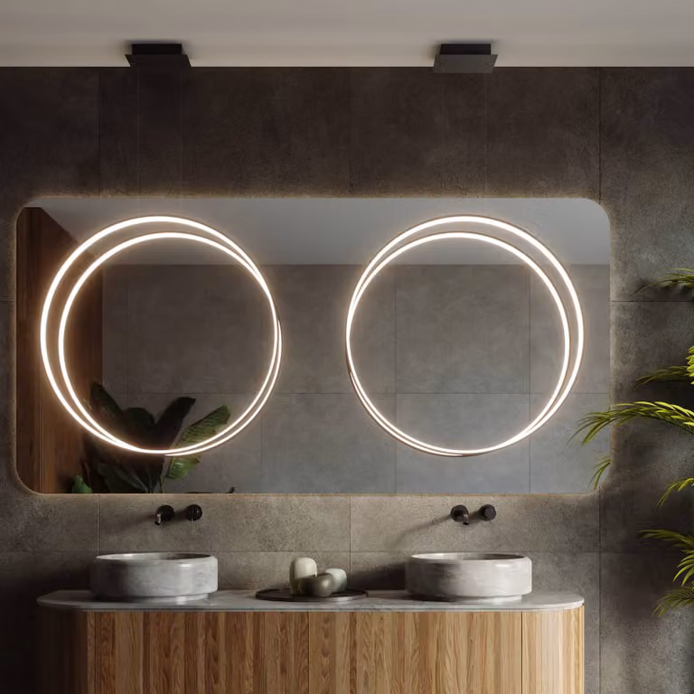 Lampada LED a sospensione Rio 55, verticale 3.000 K nero SOLLUX LIGHTING, Nero, Soggiorno / Sala da pranzo, Alluminio, Moderno