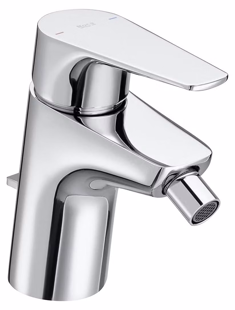 Roca Atlas - Miscelatore per bidet a parete con scarico, cromo A5A6090C00