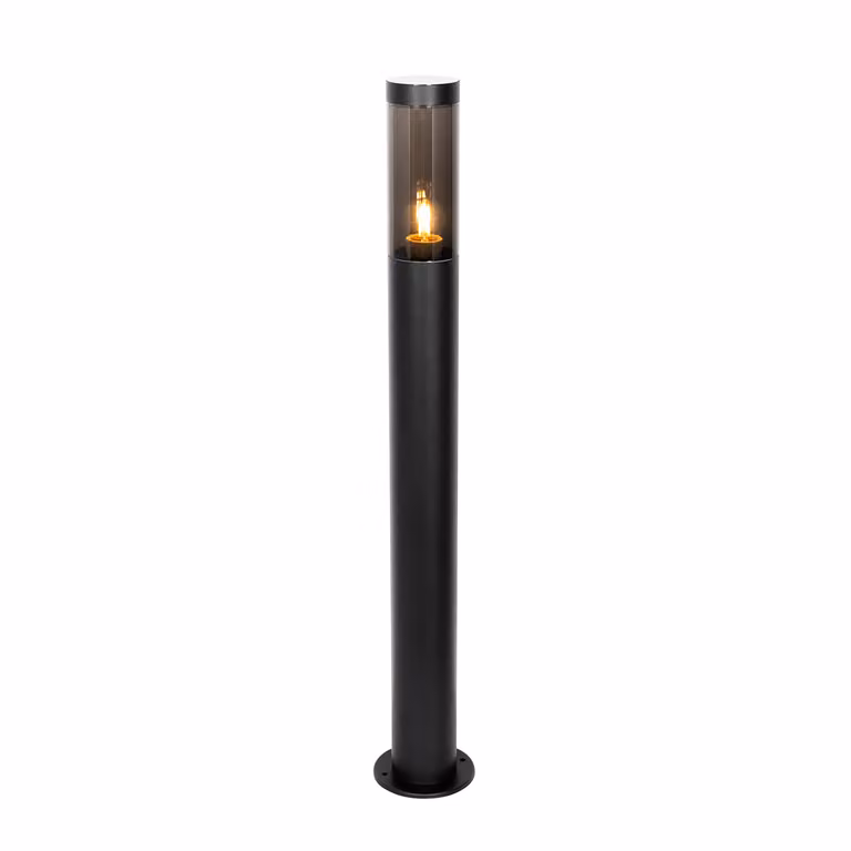 Lampada da esterno moderna a palo, nera, 110 cm, IP44, Rox