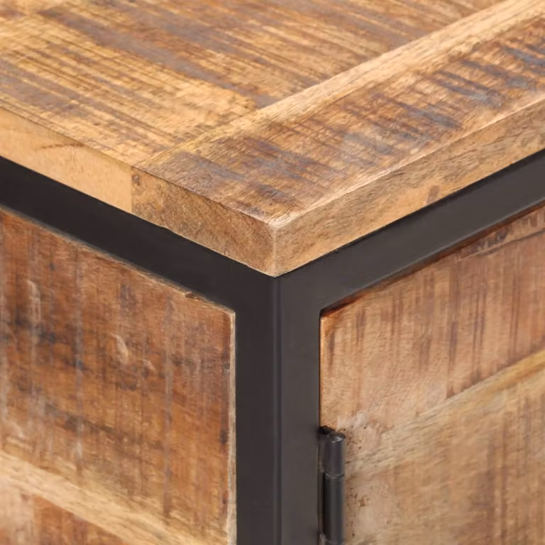 vidaXL Credenza 85x30x80 cm Legno di mango grezzo