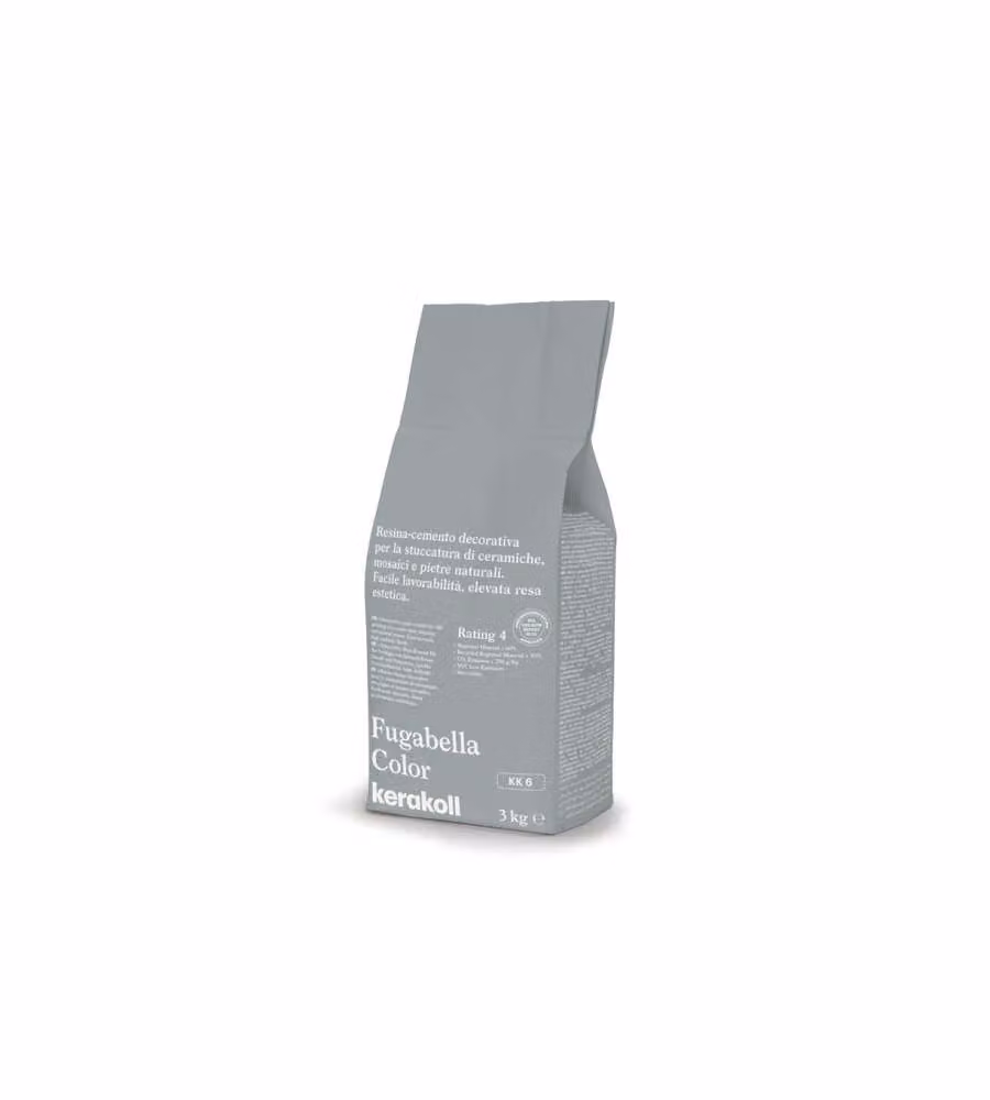 Kerakoll Fugabella Color KK 6 Grigio Perla 3 kg - Stucco per Fughe cementizio impermeabile