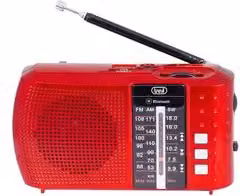 Radiolina Bluetooth Trevi Ra 7F20 Bt Ricaricabile Rosso