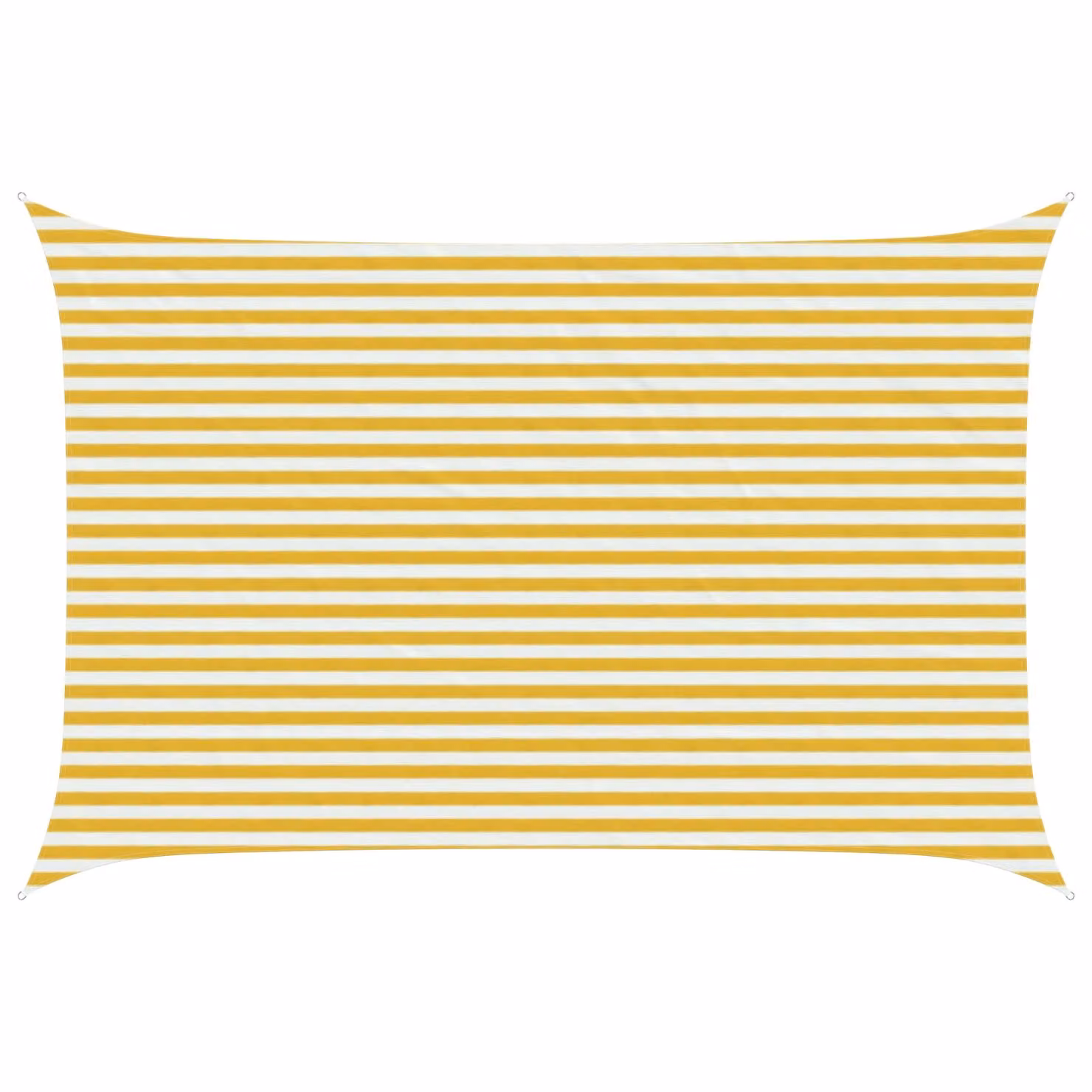 Telo Ombra Rettangolare vidaXL in HDPE Giallo e Bianco 3 x 5 m