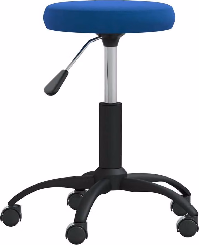 Sedia da Pranzo Blu in Velluto
